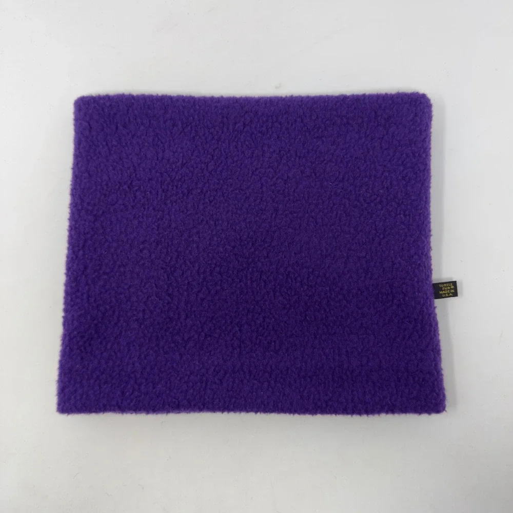 Vtg Turtle Fur‎ Neck Warmer Purple Fleece Gaiter Original Made in USA One Size